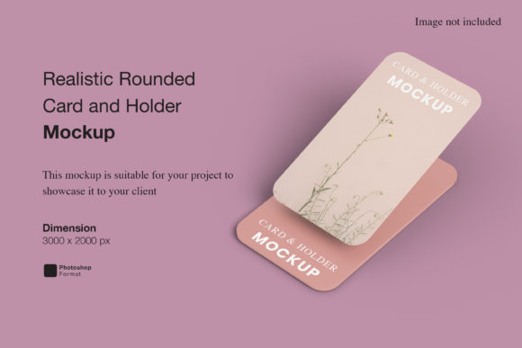 Elevate Your Portfolio: Mastering the Realistic Rounded Card and Holder Mockup for Professional Designers