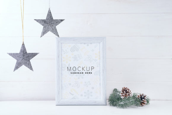 Photo Mockup with White Frame