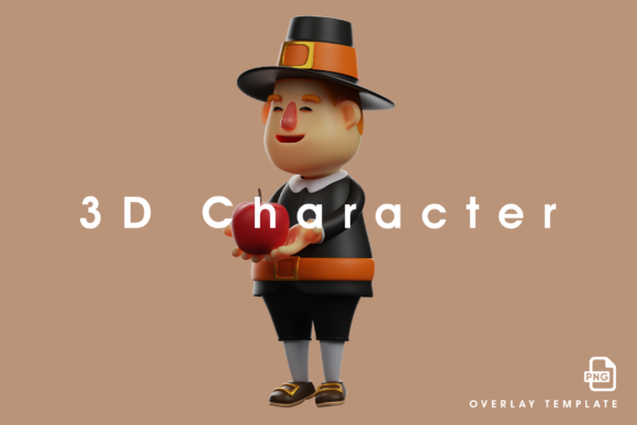 The Strategic Value of High-Fidelity 3D Assets in Seasonal Marketing: Analyzing the Cute Face Thanksgiving Pilgrim Man Design