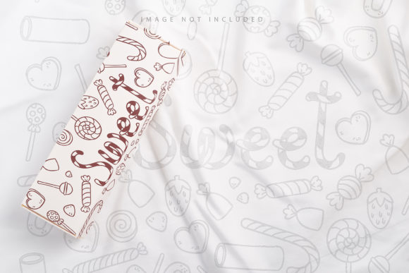 White Craft Box Mock Up on Textile
